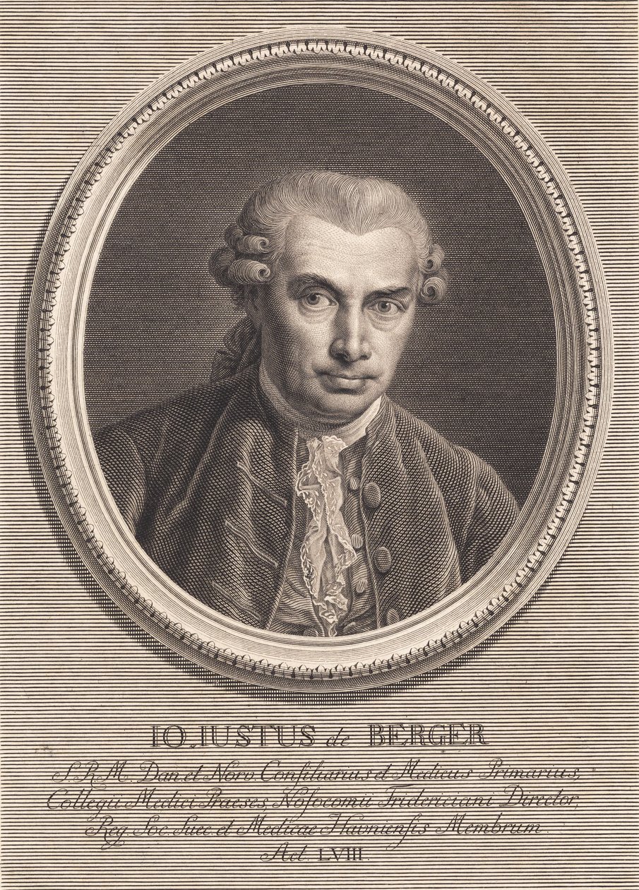 Portret doktora Johana von Berger autorstwa J.F. Clemens