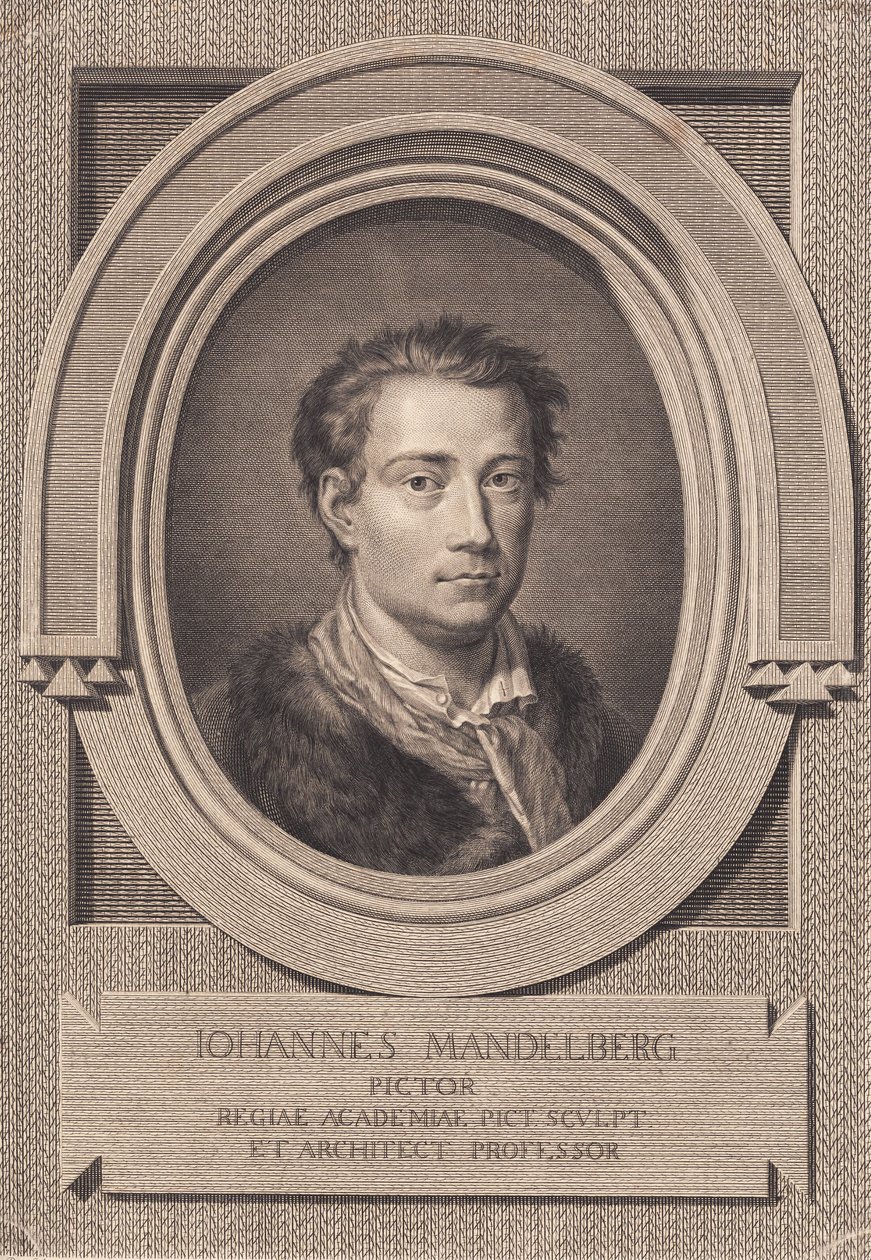Portret malarza Johana Mandelberga autorstwa J.F. Clemens