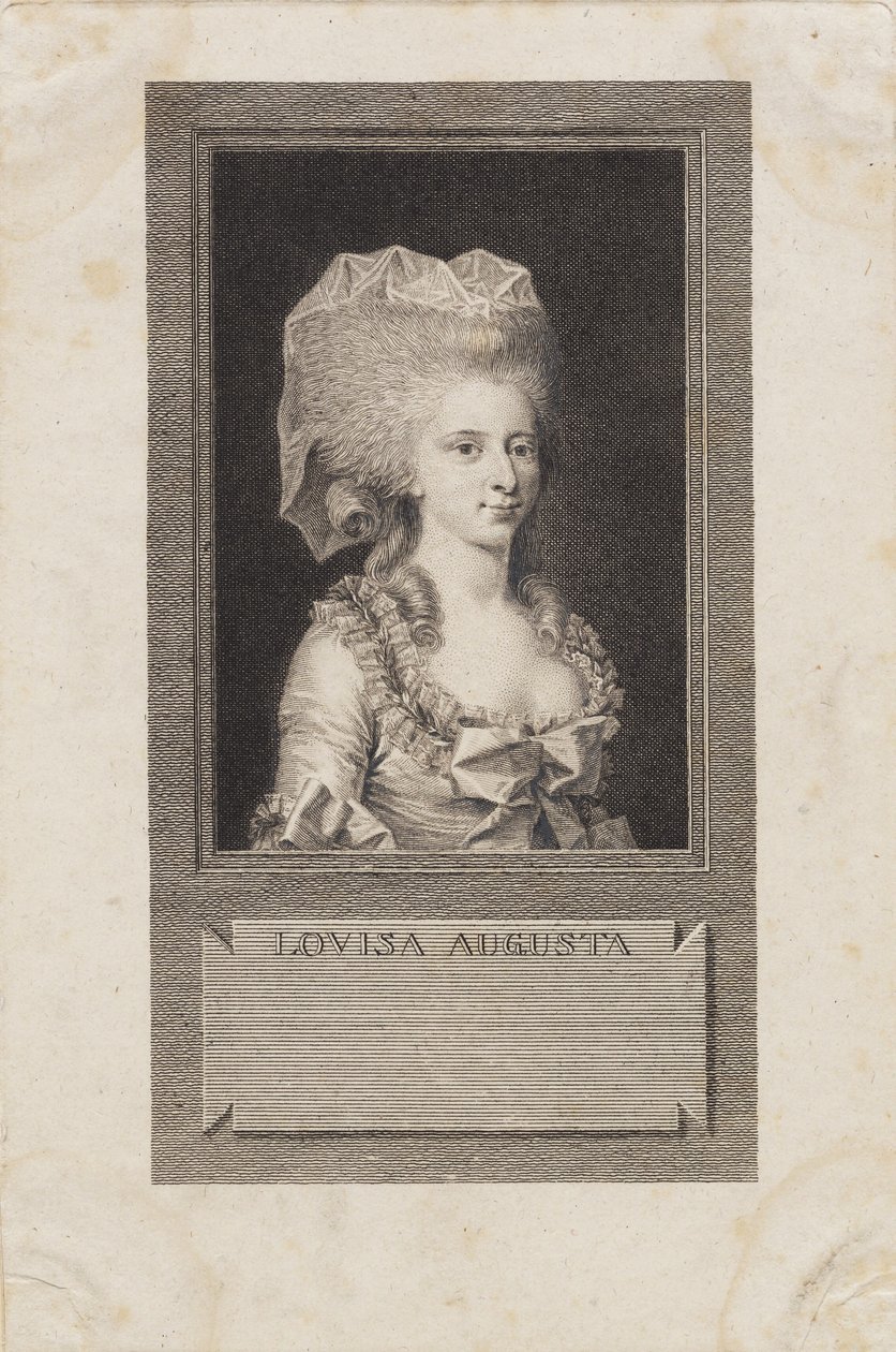 Portret księżniczki Louisy Augusta autorstwa J.F. Clemens