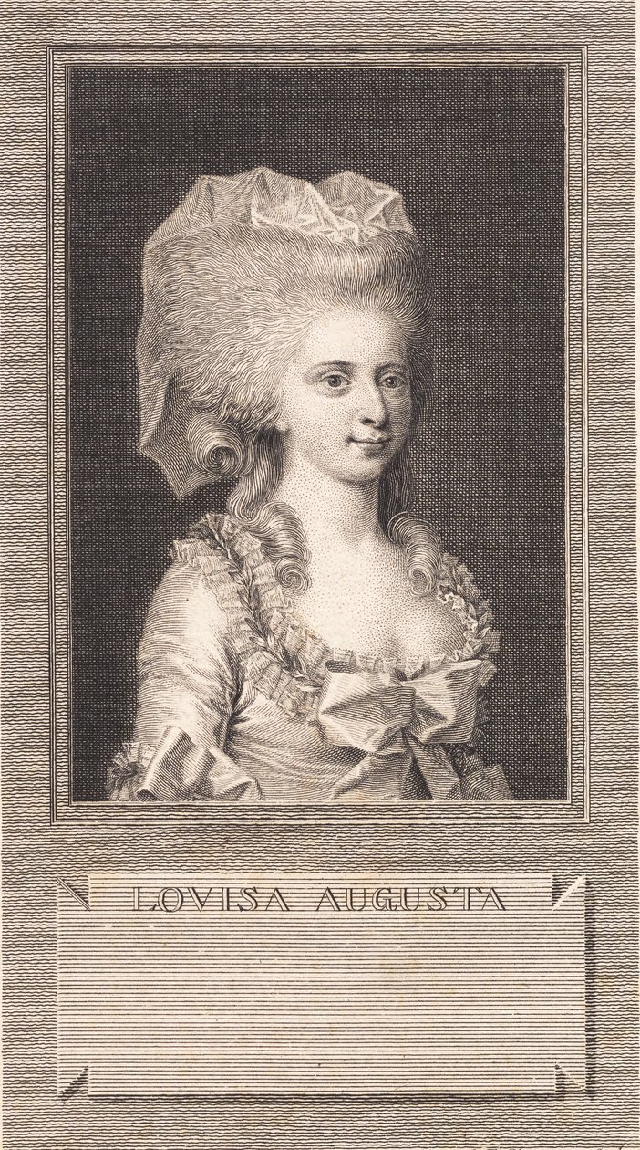 Portret księżniczki Louise Augusta autorstwa J.F. Clemens