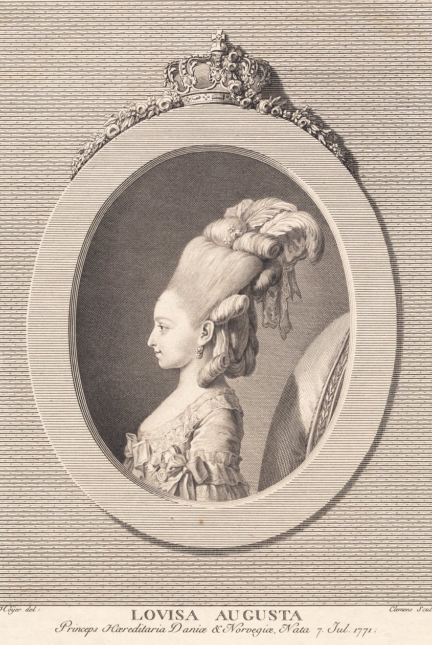 Księżniczka Louisa Augusta autorstwa J.F. Clemens