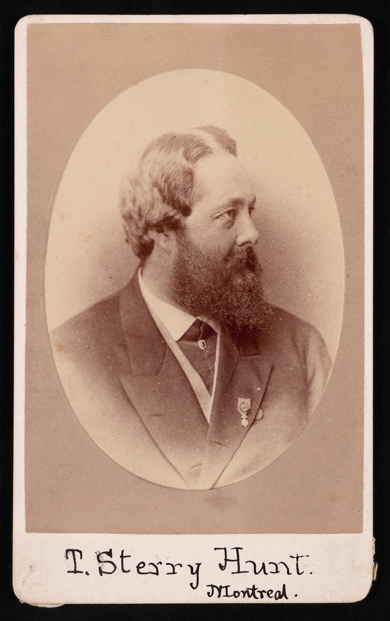 Portret Thomasa Sterry Hunta 1826-1892, przed 1892 rokiem. autorstwa JG Parks