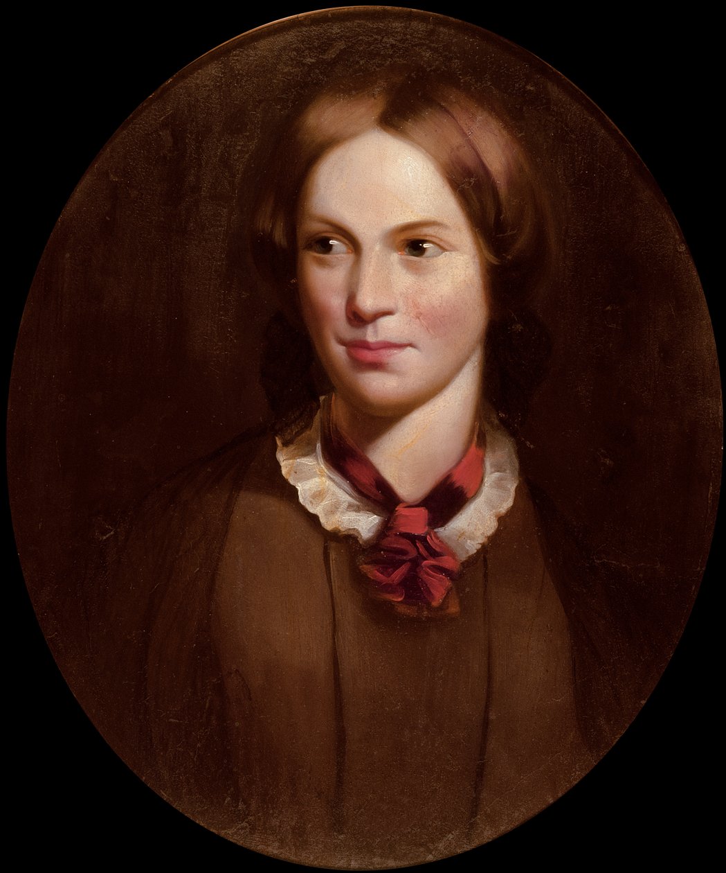 Portret Charlotte Bronte (1816-55) autorstwa J.H. Thompson