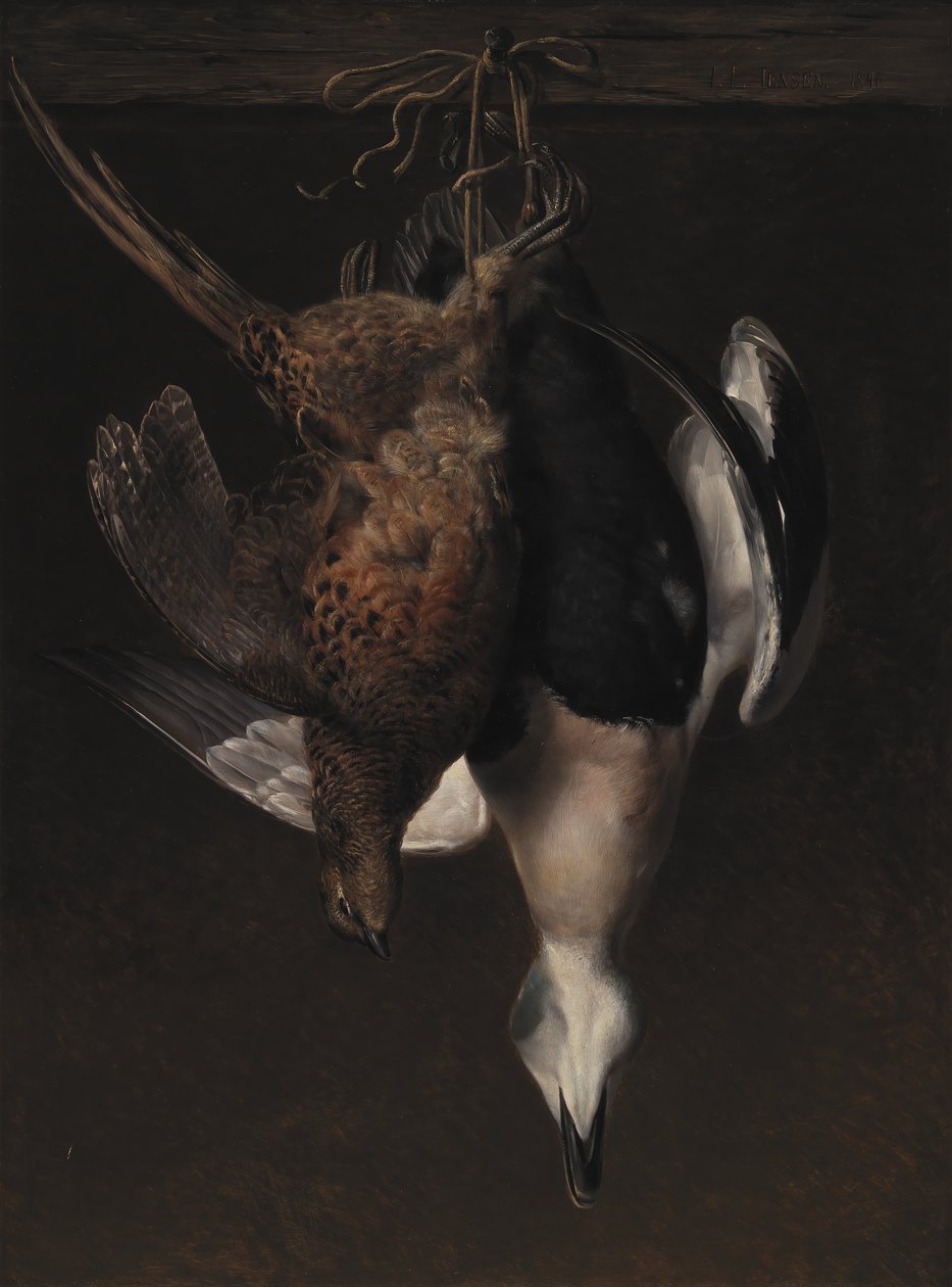 Gra. Bażant i Eider autorstwa J.L. Jensen