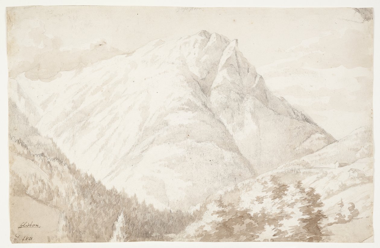 Widok na Glishorn autorstwa J.L. Lund