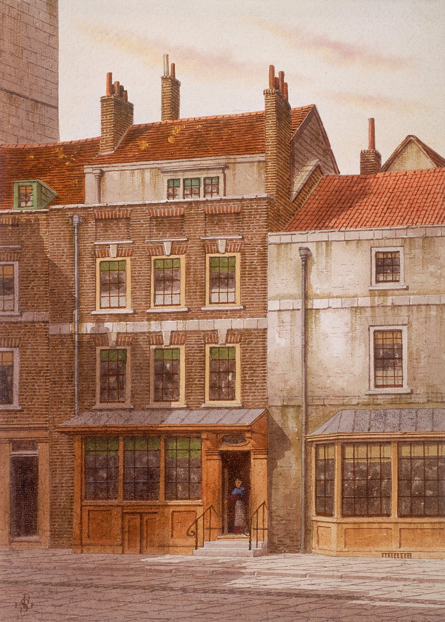 Plough Court, Lombard Street, Londyn, c1870 autorstwa JL Stewart