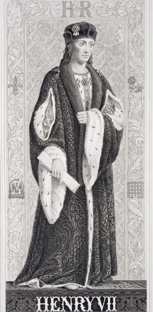 هینري VII (1457-1509) د انګلیسي او سکاټلینډ تاریخ له انځورونو څخه د لومړي پولي برخه autorstwa J.L. Williams