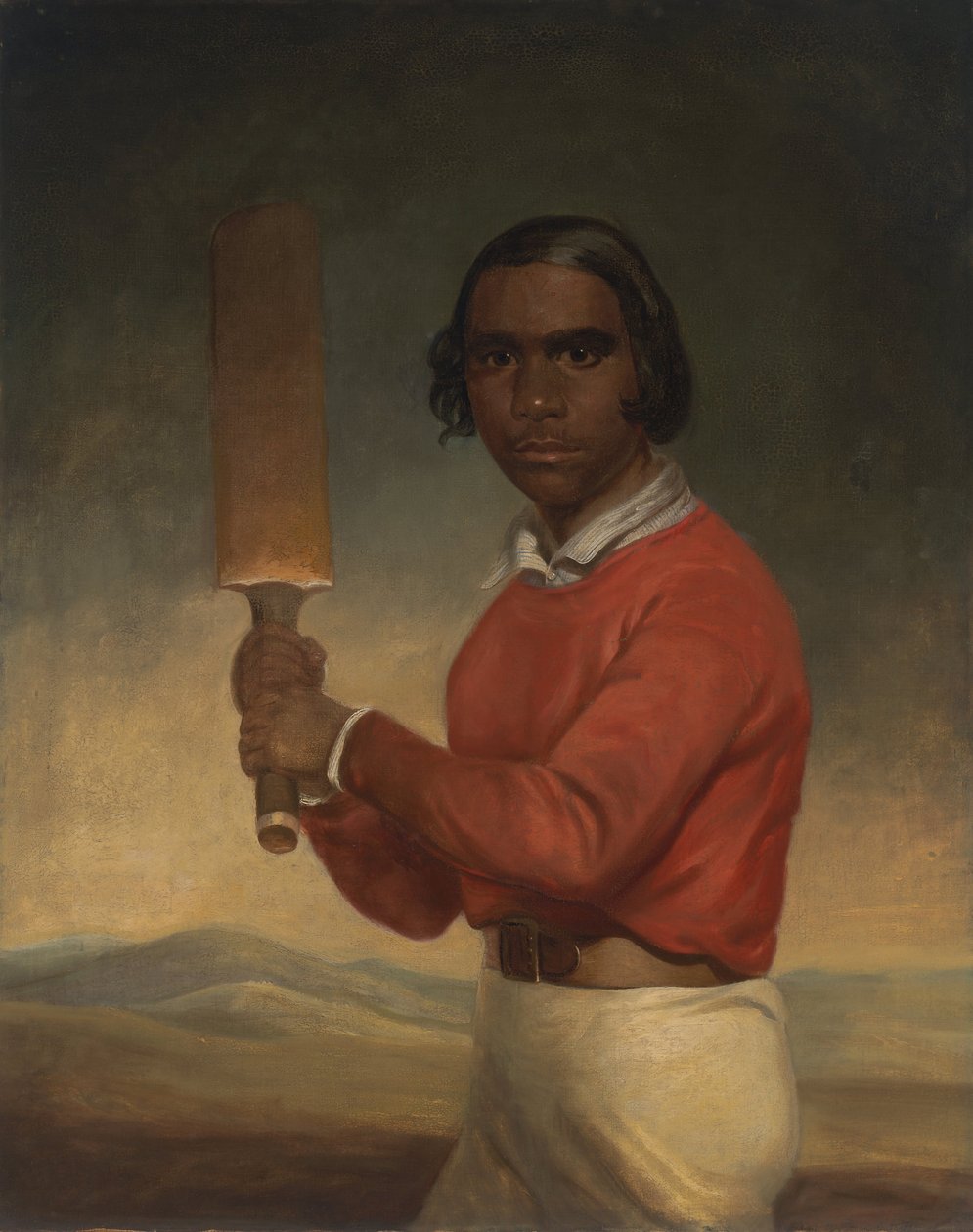 Portret Nannultery, młodej krykiecistki Poonindie autorstwa J.M. Crossland