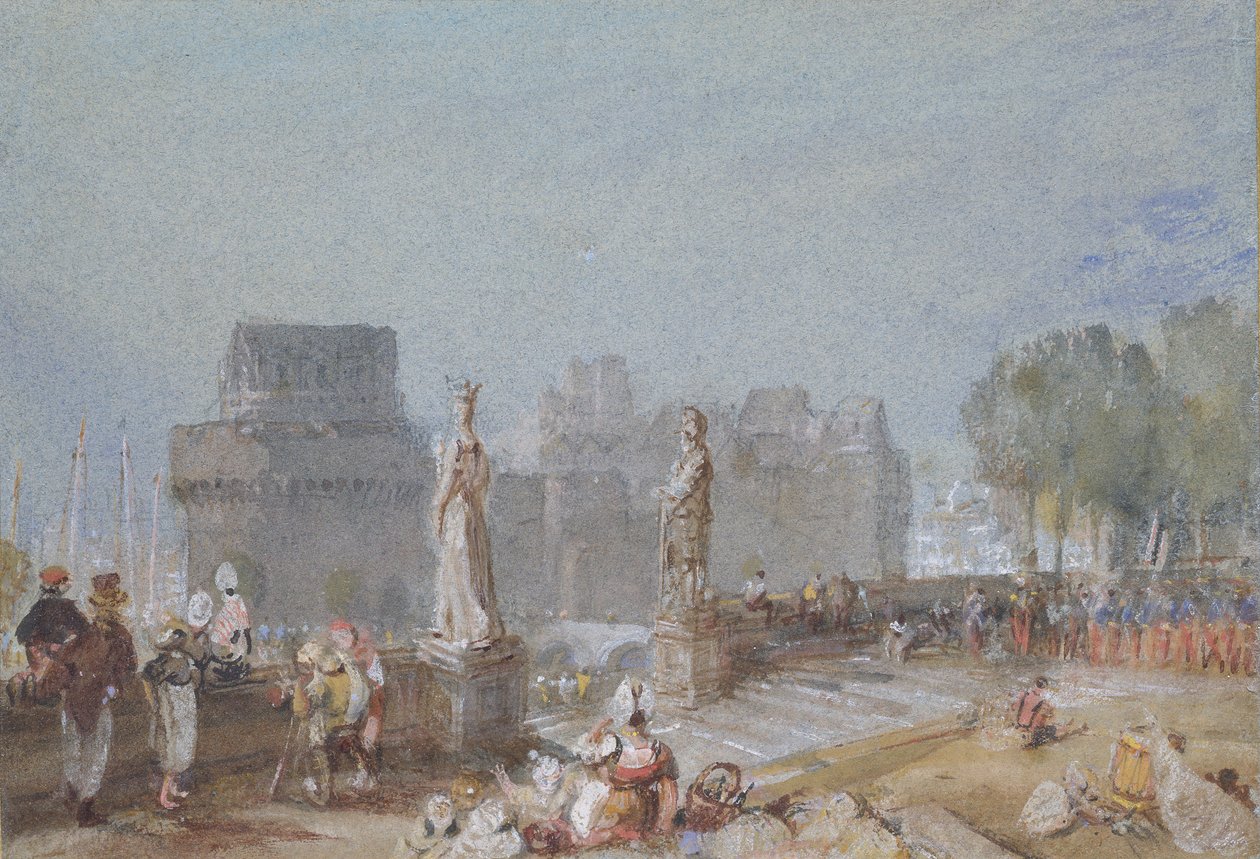 Zamek Nantes, ok. 1830 autorstwa Joseph Mallord William Turner