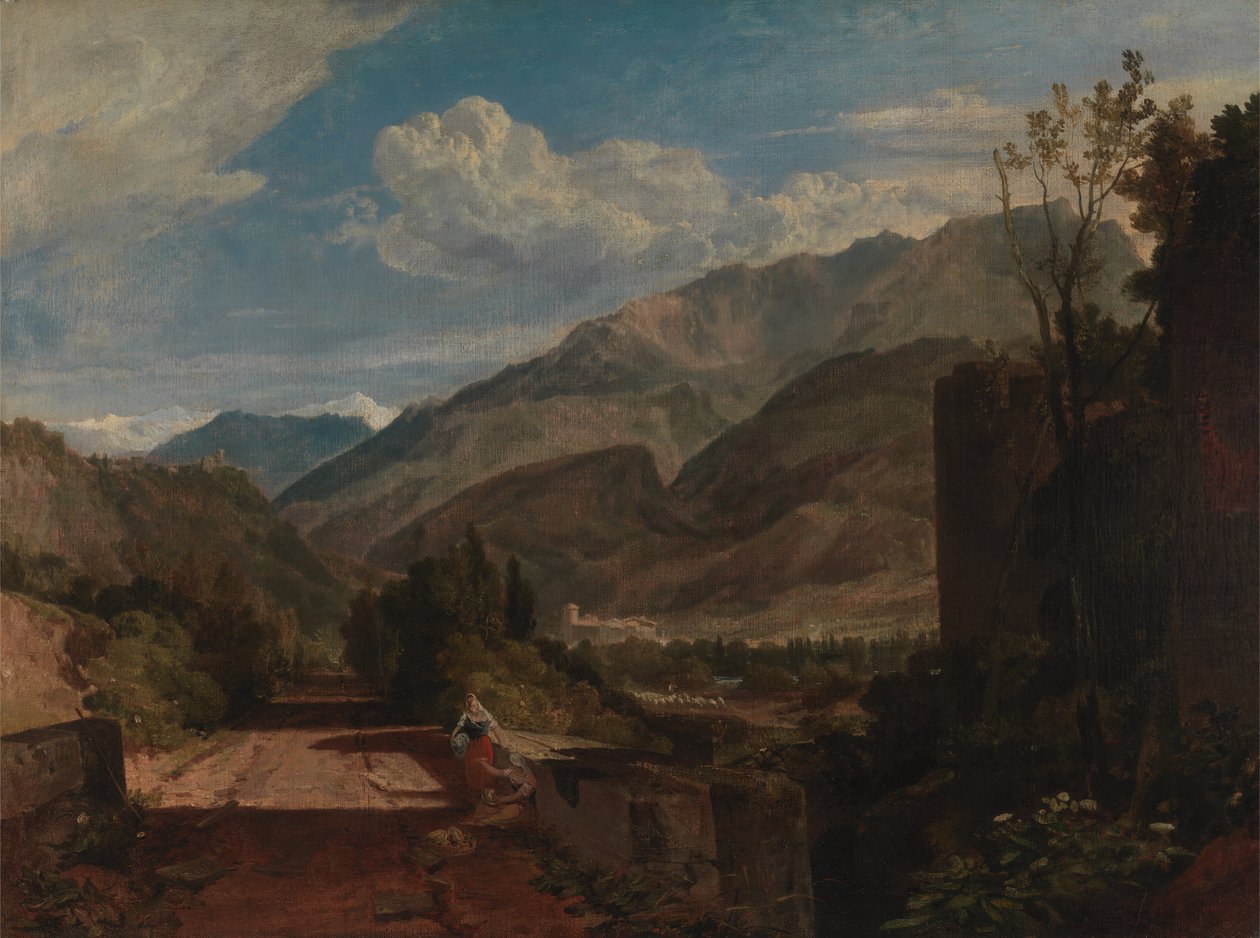 Chateaux de St. Michael, Bonneville, Savoy, 1802-1803. autorstwa Joseph Mallord William Turner