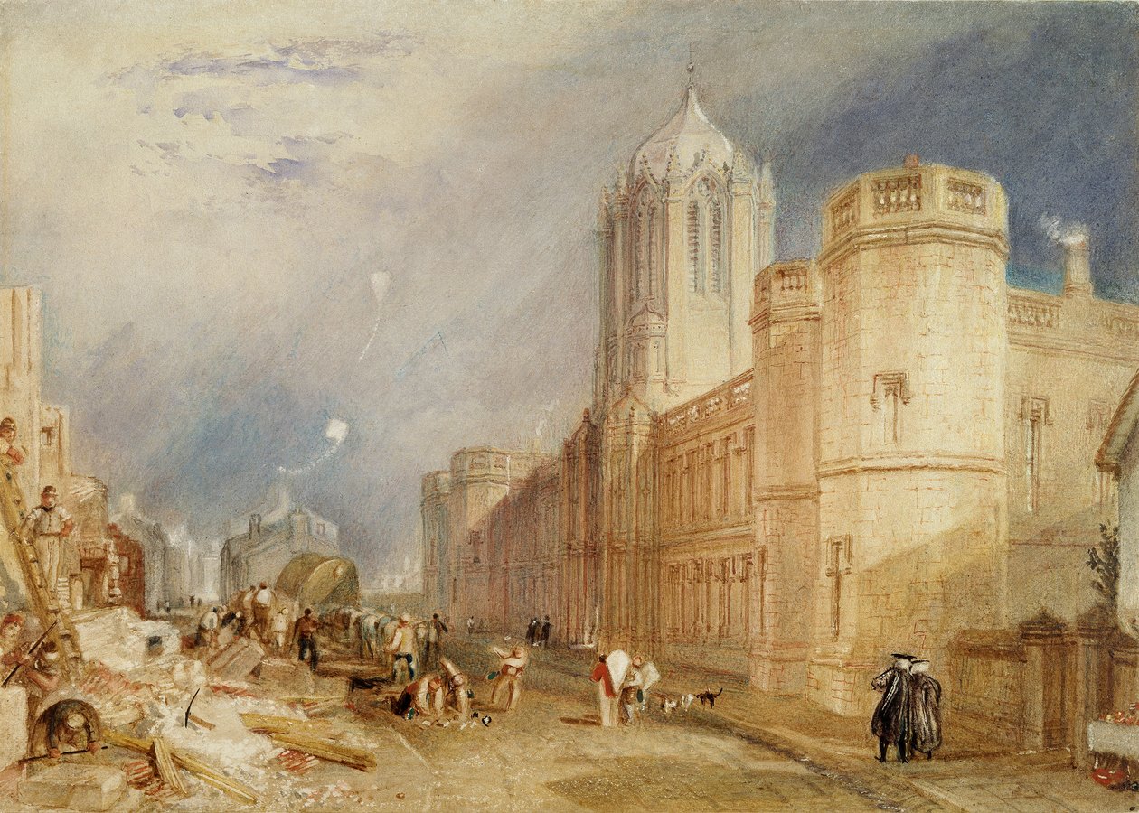 Christ Church College, Oksford, 1832-1833 autorstwa Joseph Mallord William Turner