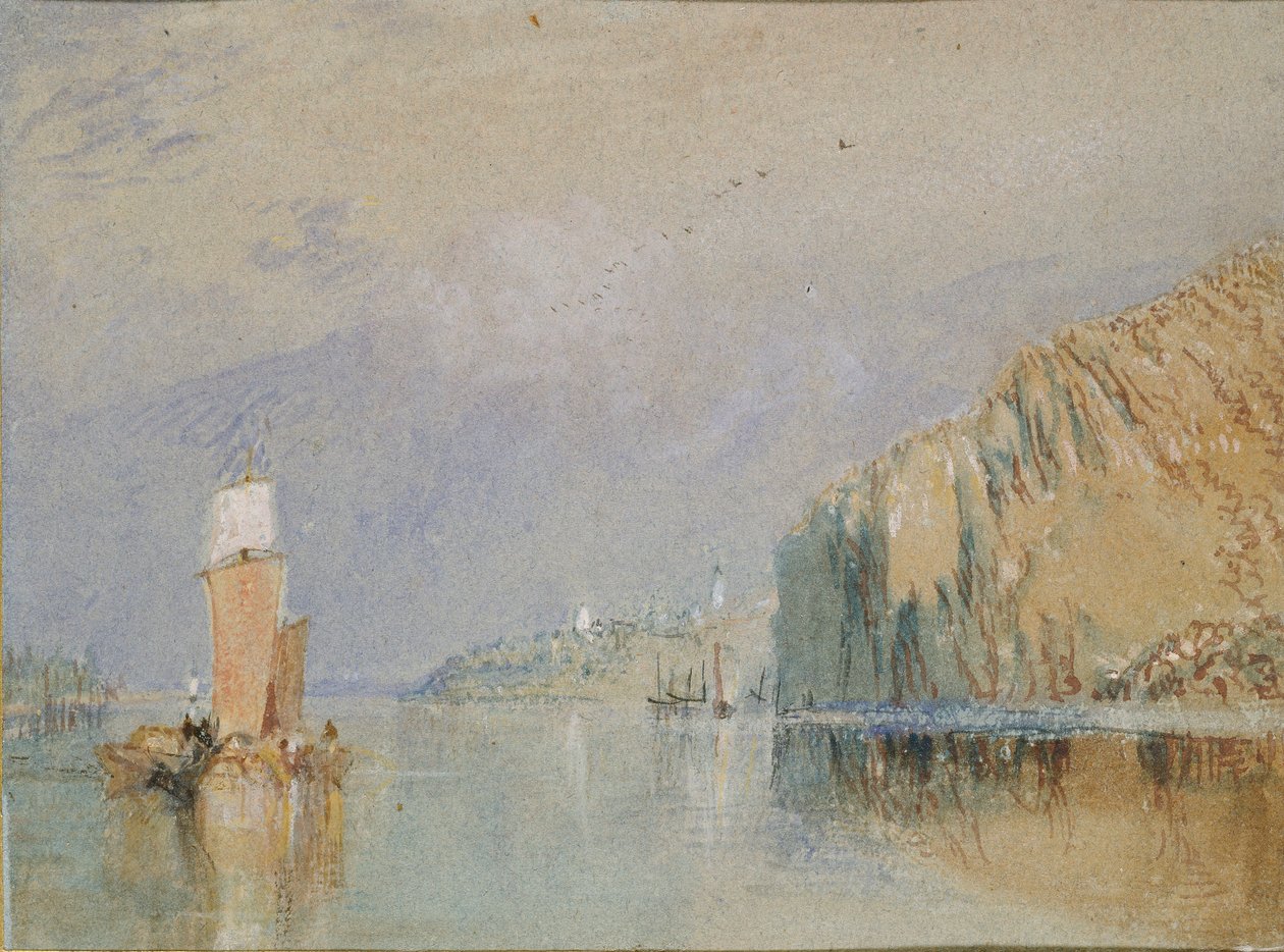 Wzgórza Mauves, c1830 autorstwa Joseph Mallord William Turner