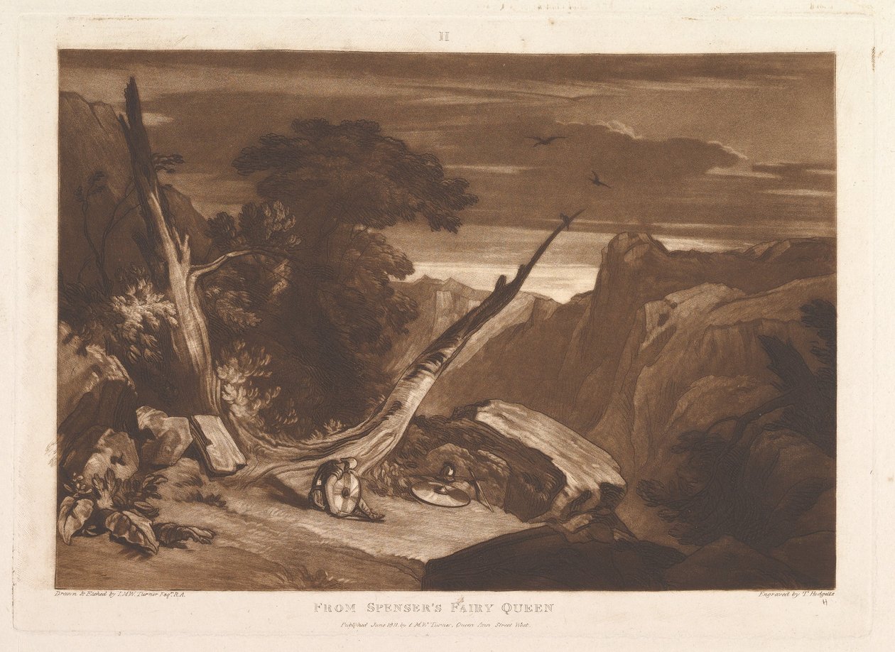 Z Fairy Queen Liber Studiorum Spensera, część VII, tablica 36, czerwiec 1811. autorstwa Joseph Mallord William Turner