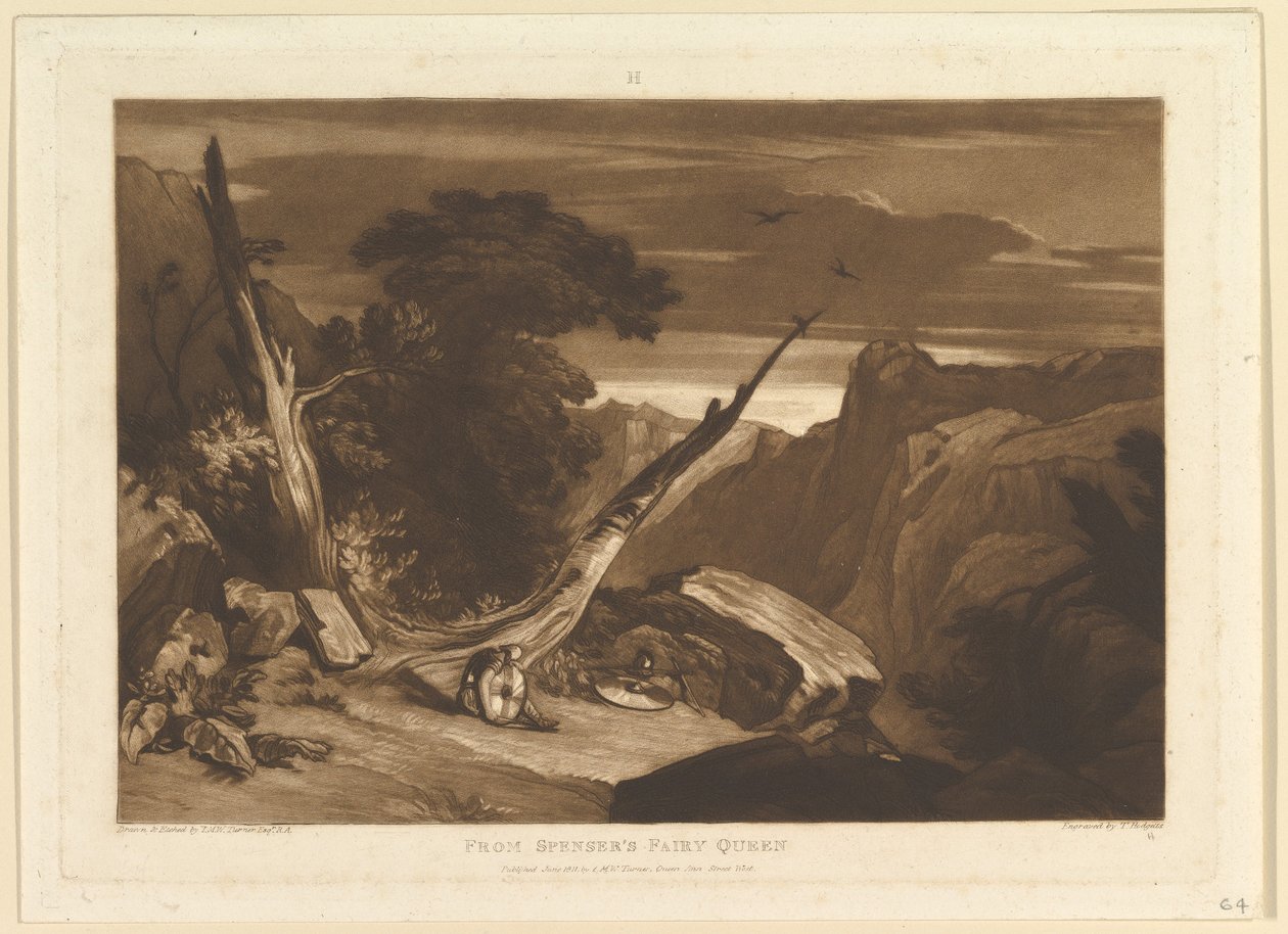 Z Fairy Queen Liber Studiorum Spensera, część VII, tablica 36, czerwiec 1811. autorstwa Joseph Mallord William Turner
