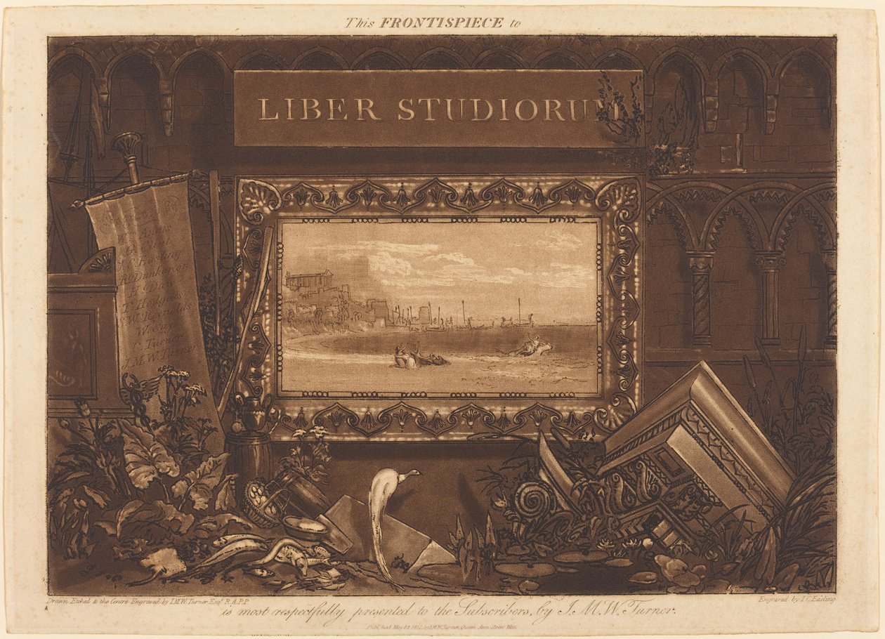 Frontyspis, opublikowany w 1812 r. autorstwa Joseph Mallord William Turner