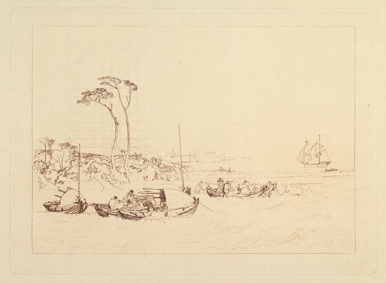 Inverary Castle and Town, Scotland Liber Studiorum, cz. XIII, 1816. autorstwa Joseph Mallord William Turner