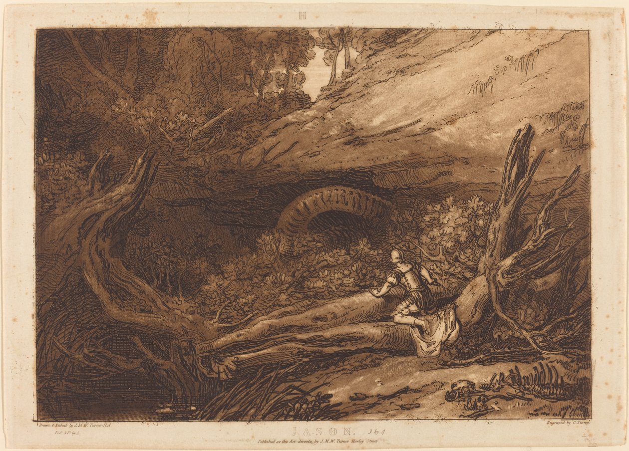 Jason, opublikowany 1807. autorstwa Joseph Mallord William Turner