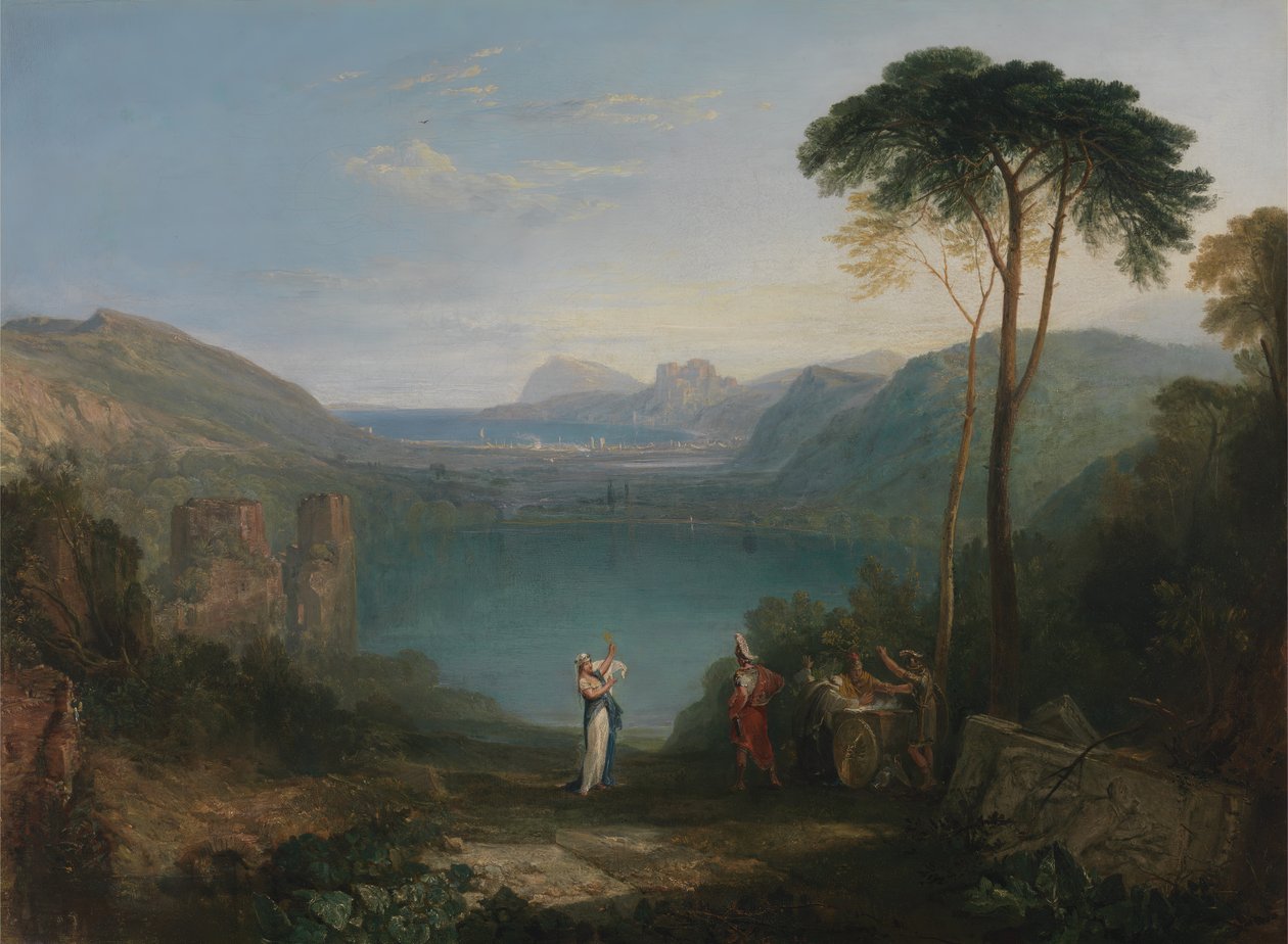 Jezioro Avernus: Eneasz i Sybilla Kumejska, w latach 1814-1815. autorstwa Joseph Mallord William Turner