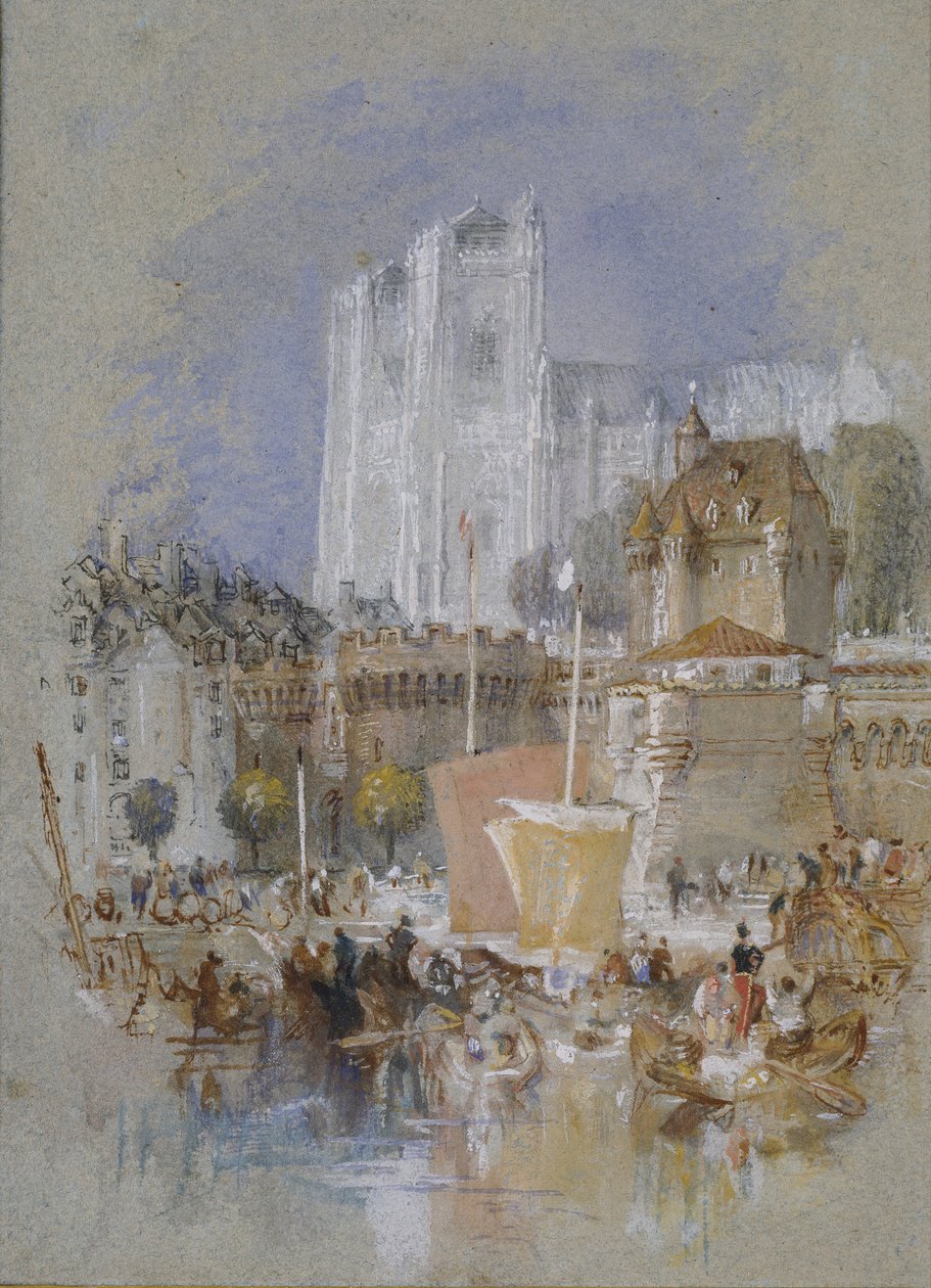 Nantes, 1826-1830 autorstwa Joseph Mallord William Turner
