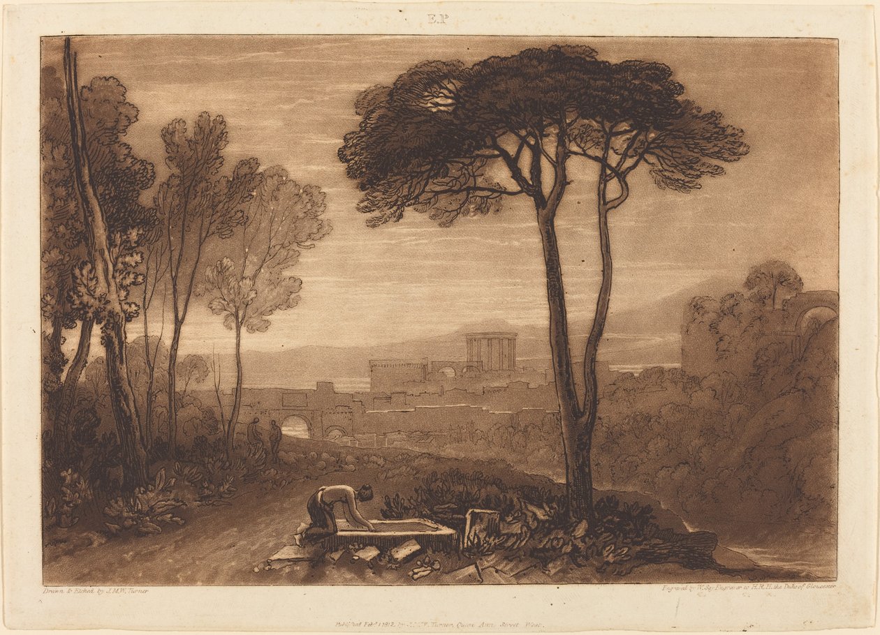 Scena w Kampanii, 1812 r. autorstwa Joseph Mallord William Turner