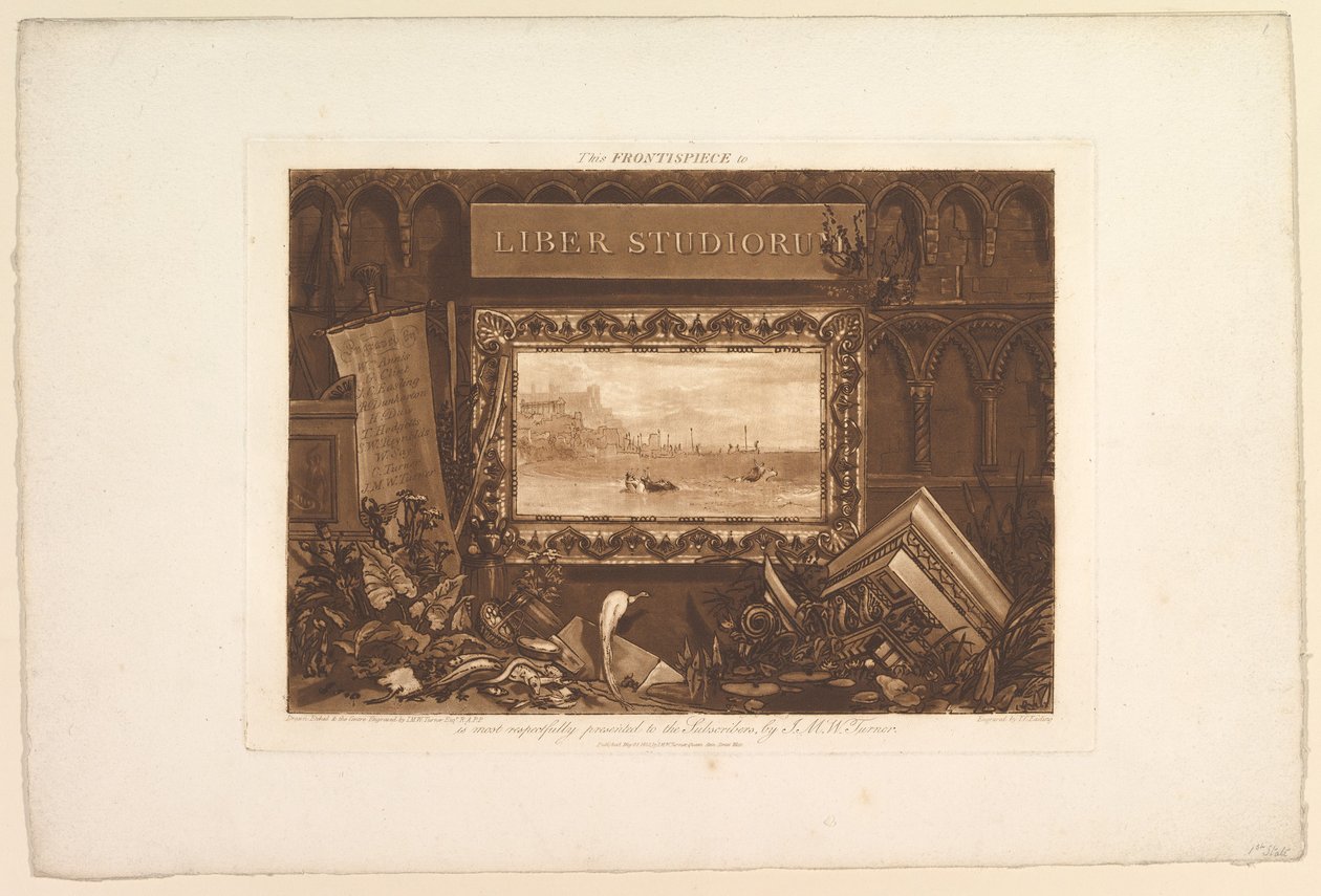 Frontyspis do Liber Studiorum, maj 1812. autorstwa Joseph Mallord William Turner