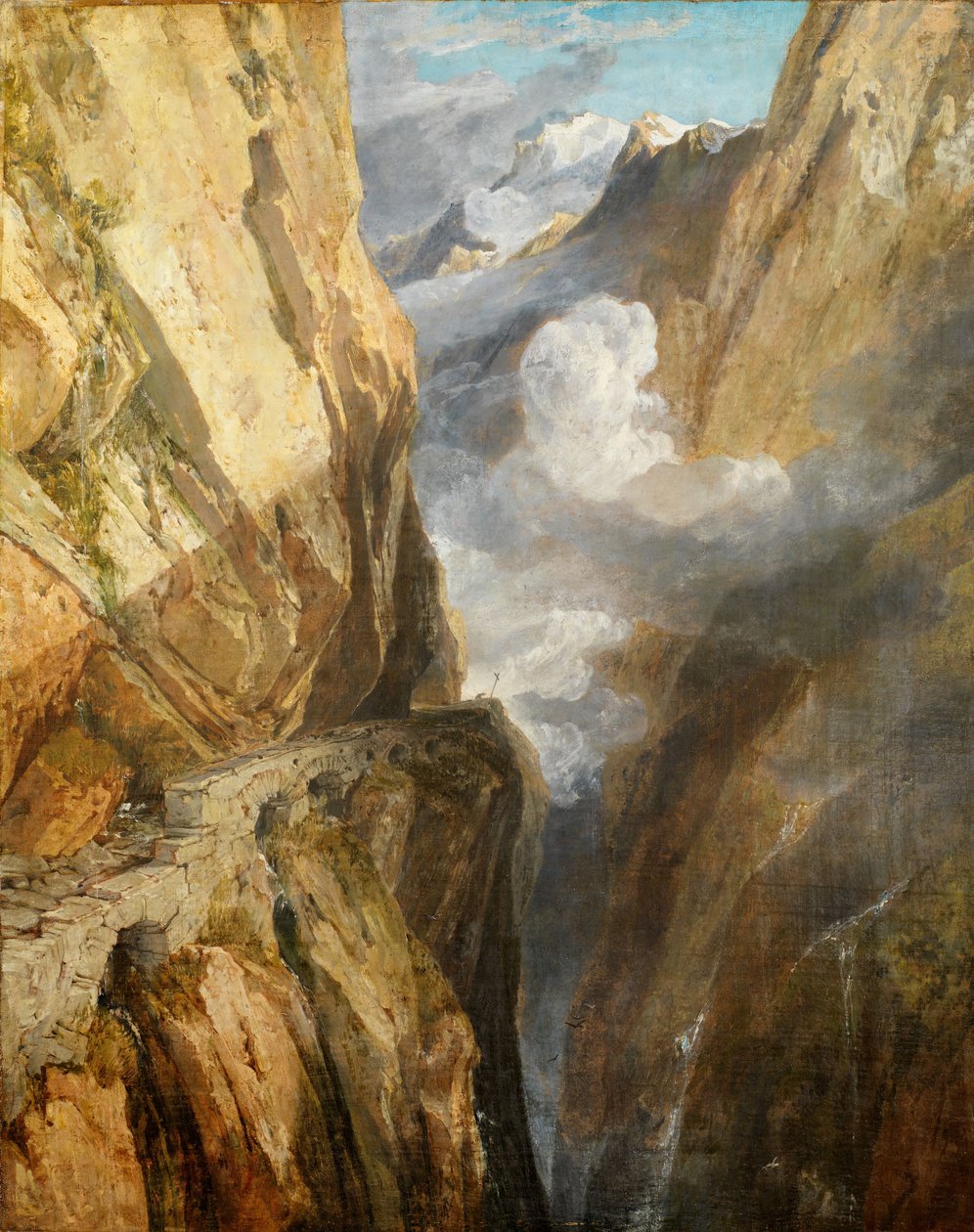 Przełęcz Świętego Gotarda, Szwajcaria, 1803-04. autorstwa Joseph Mallord William Turner