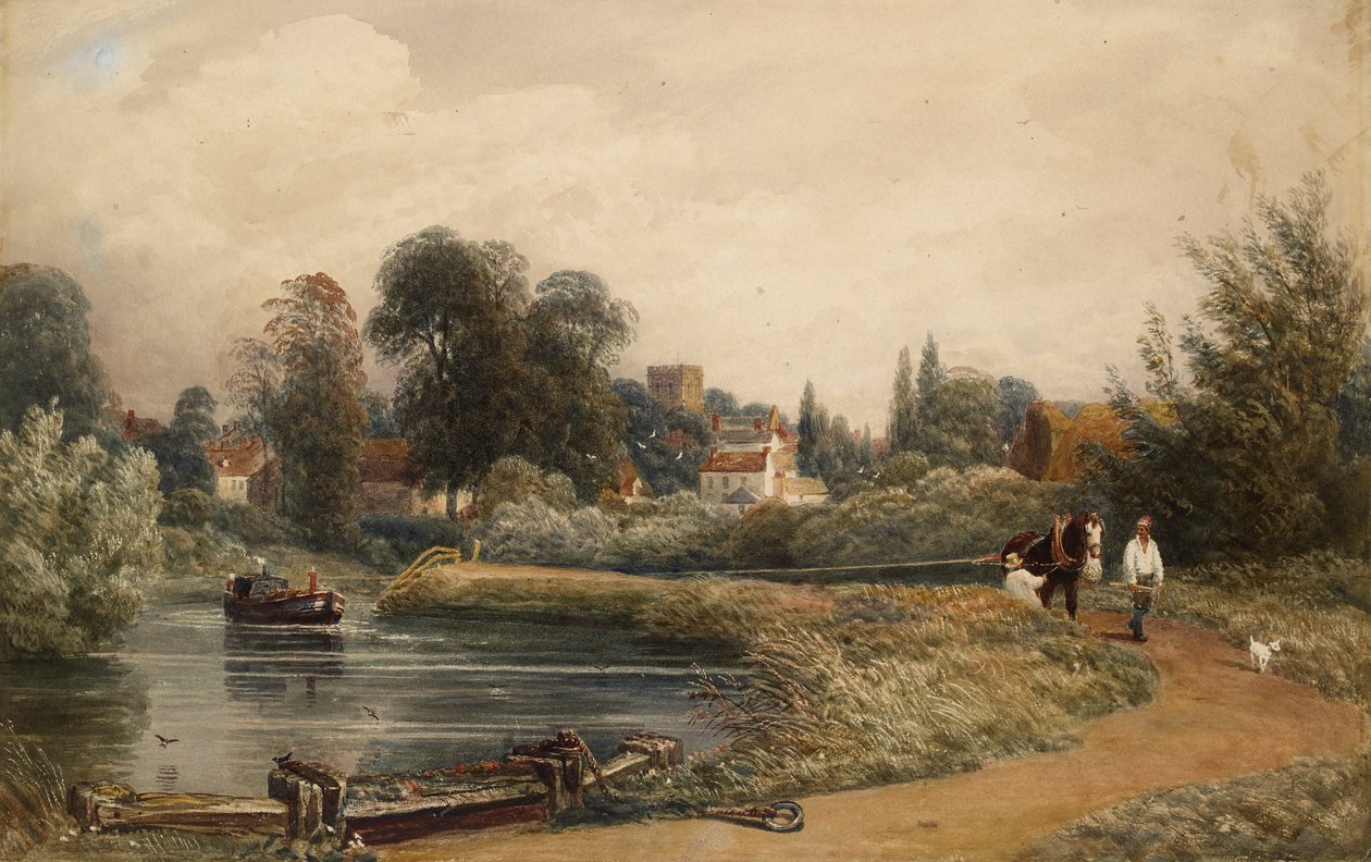 Widok Iffley z rzeki, 1841 autorstwa Joseph Mallord William Turner