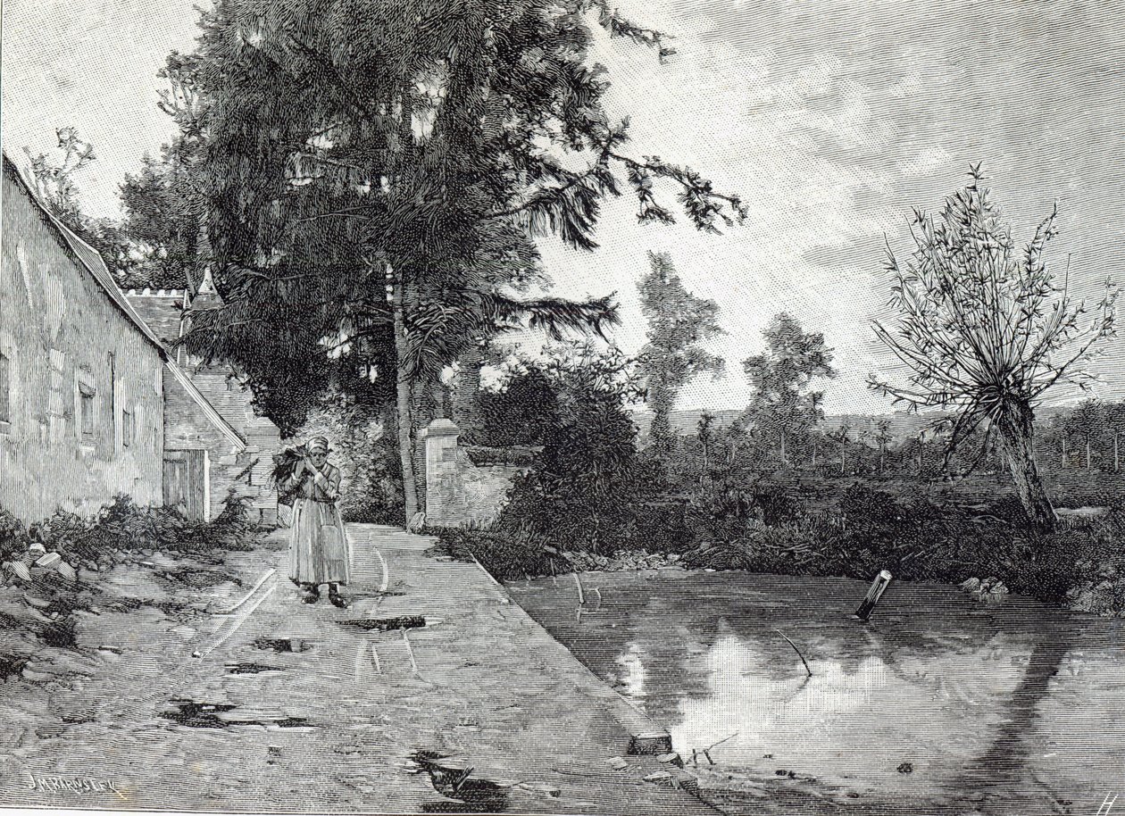 Po deszczu, z Godziny wolnego, 1888 autorstwa J.M. Barnsley