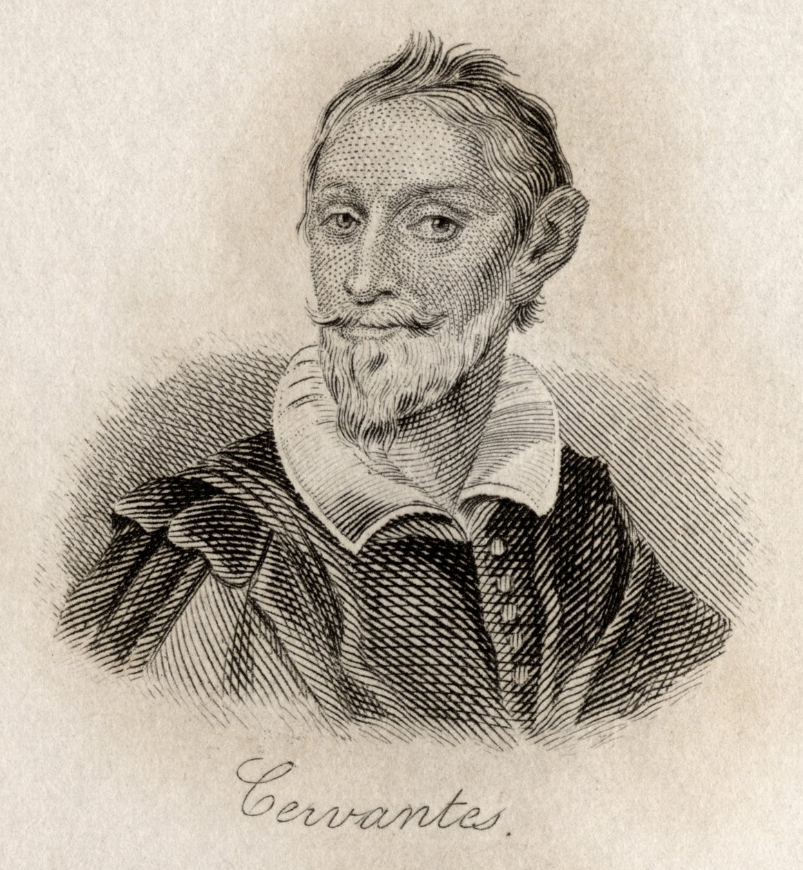 Miguel Saavedra de Cervantes autorstwa J.W. Cook