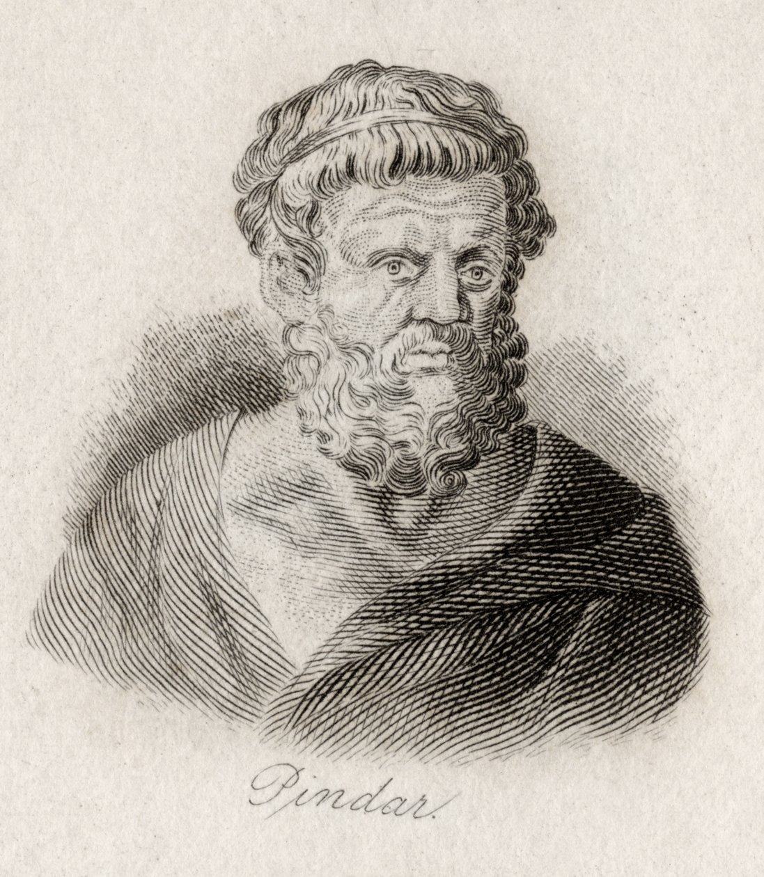 Pindar z Teb autorstwa J.W. Cook