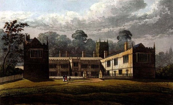 Lanhydrock House, z „Repozytorium Sztuki” Ackermanna autorstwa J.W. (after) Stockdale