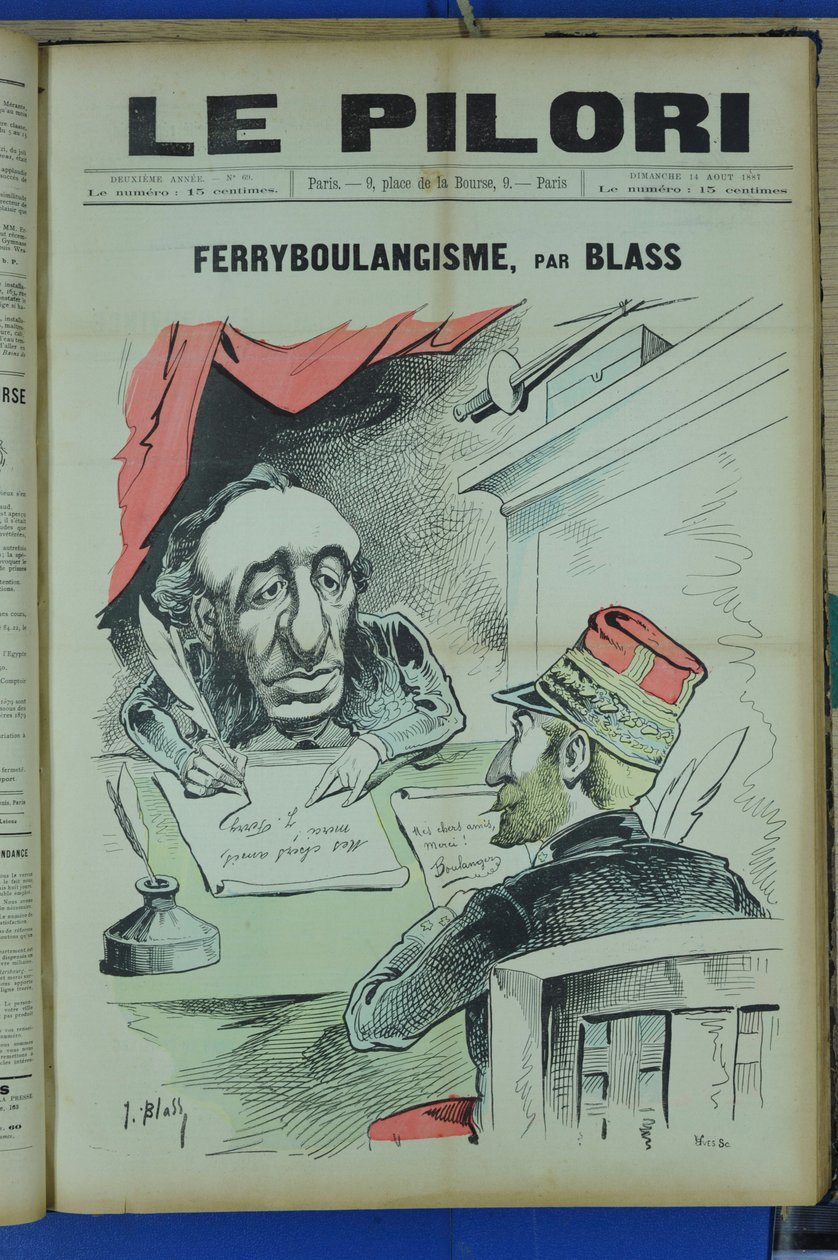 Okładka „Le Pilori”, Satirique en Colors autorstwa J. (1847 1892) Blass