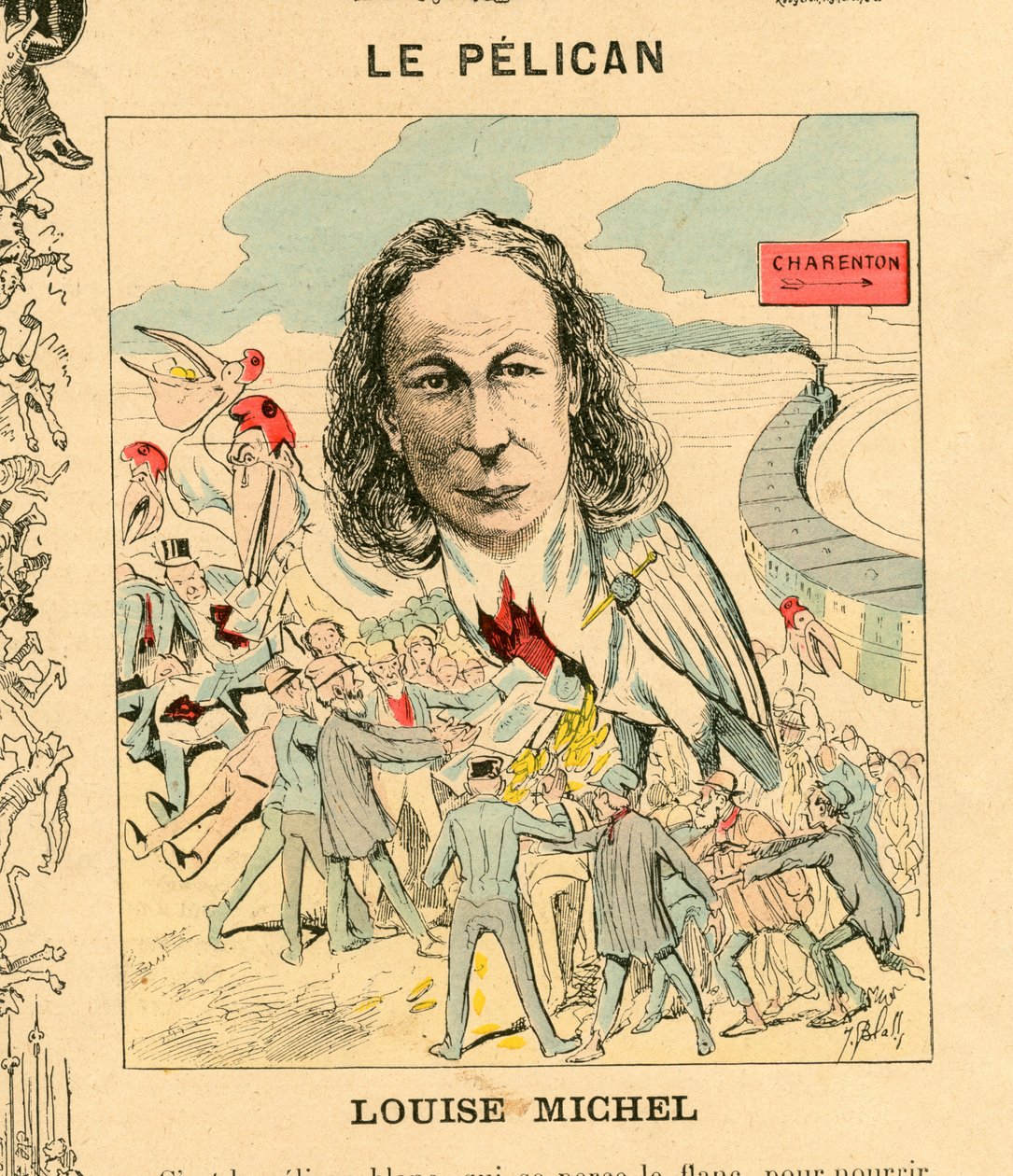 Menagerie Republicaine Humorystyczna galeria głównych bohaterów III RP, nr 33, Satirique en Couleurs autorstwa J. (1847 1892) Blass