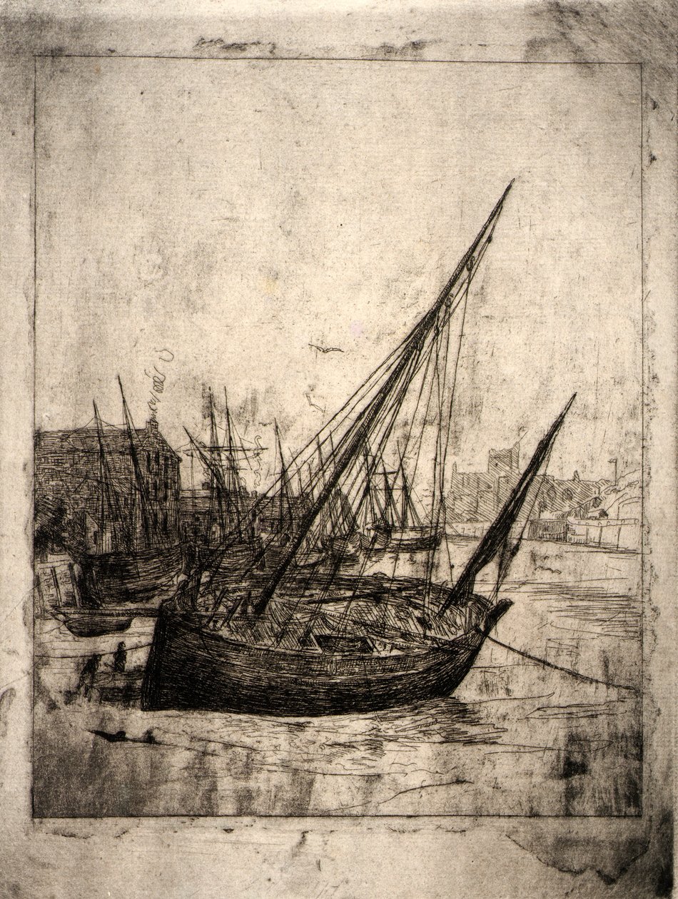 Łodzie w Peel - Wyspa Man autorstwa J. Alden Weir
