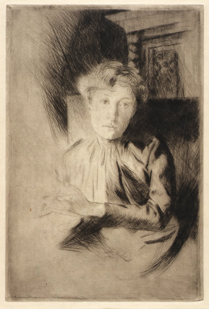 Przy świecach autorstwa J. Alden Weir