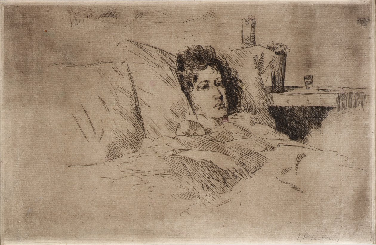 Matka i niemowlę autorstwa J. Alden Weir