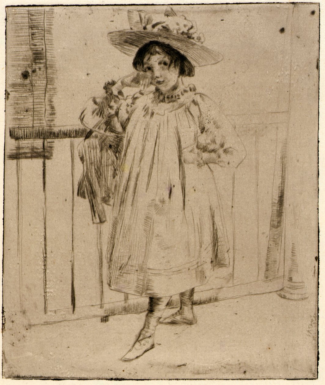 Na werandzie autorstwa J. Alden Weir