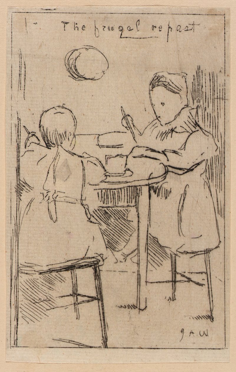 Oszczędna uczta - Wyspa Man autorstwa J. Alden Weir