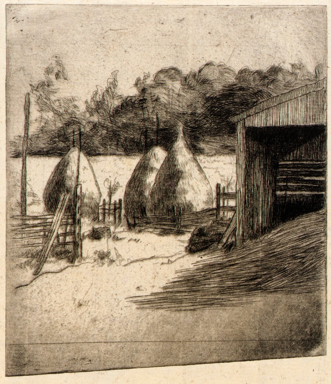 Stogi siana autorstwa J. Alden Weir