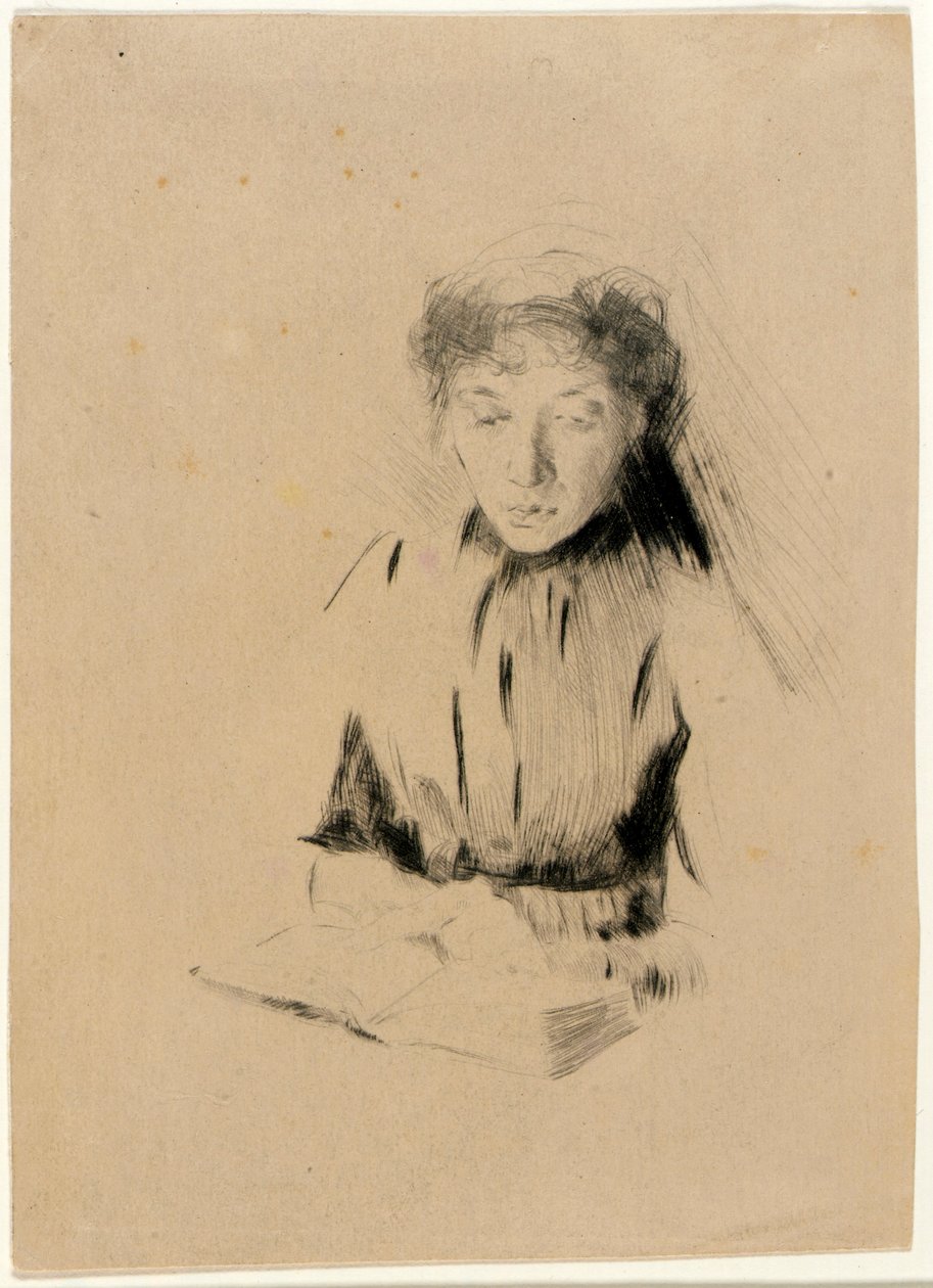 Mały portret (młoda kobieta) autorstwa J. Alden Weir