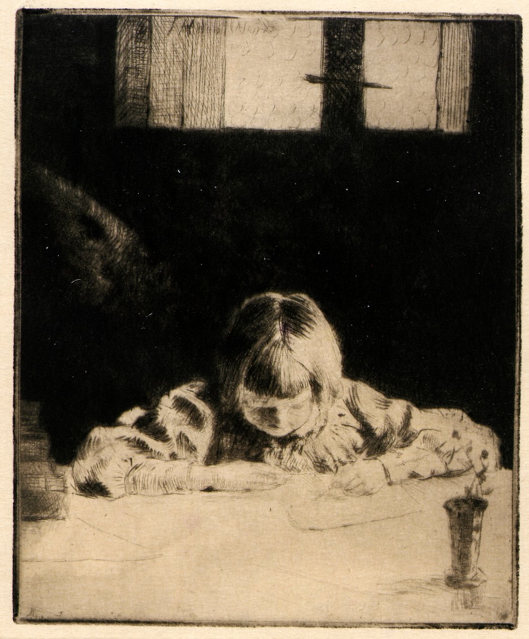 Mały student autorstwa J. Alden Weir