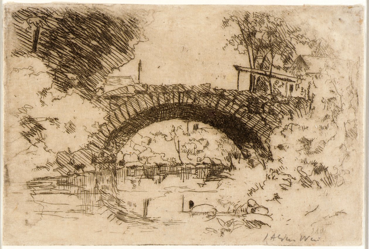Kamienny most autorstwa J. Alden Weir