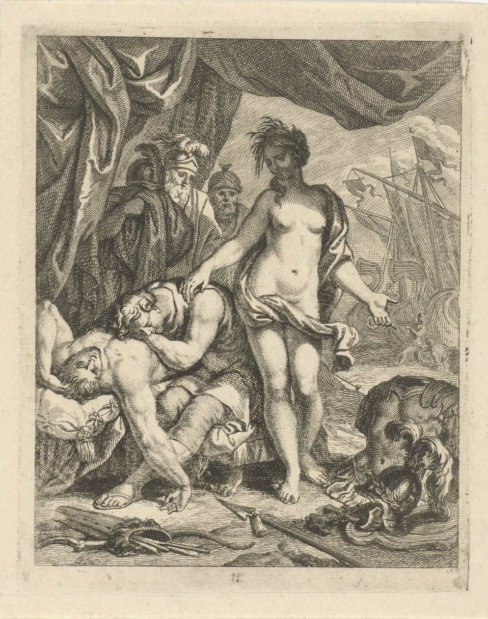Achilles opłakuje śmierć Patroklosa Sceny z życia Achillesa (tytuł serii) Vitam et mortem Achilli (tytuł serii) autorstwa J. Alexander Janssens