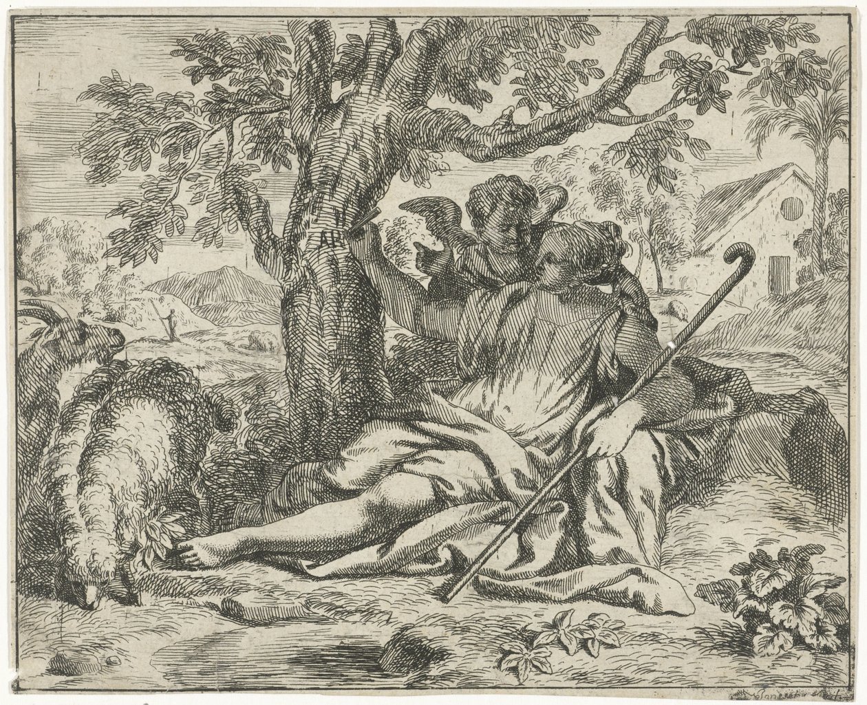 Anioł ukazuje się Hagar autorstwa J. Alexander Janssens
