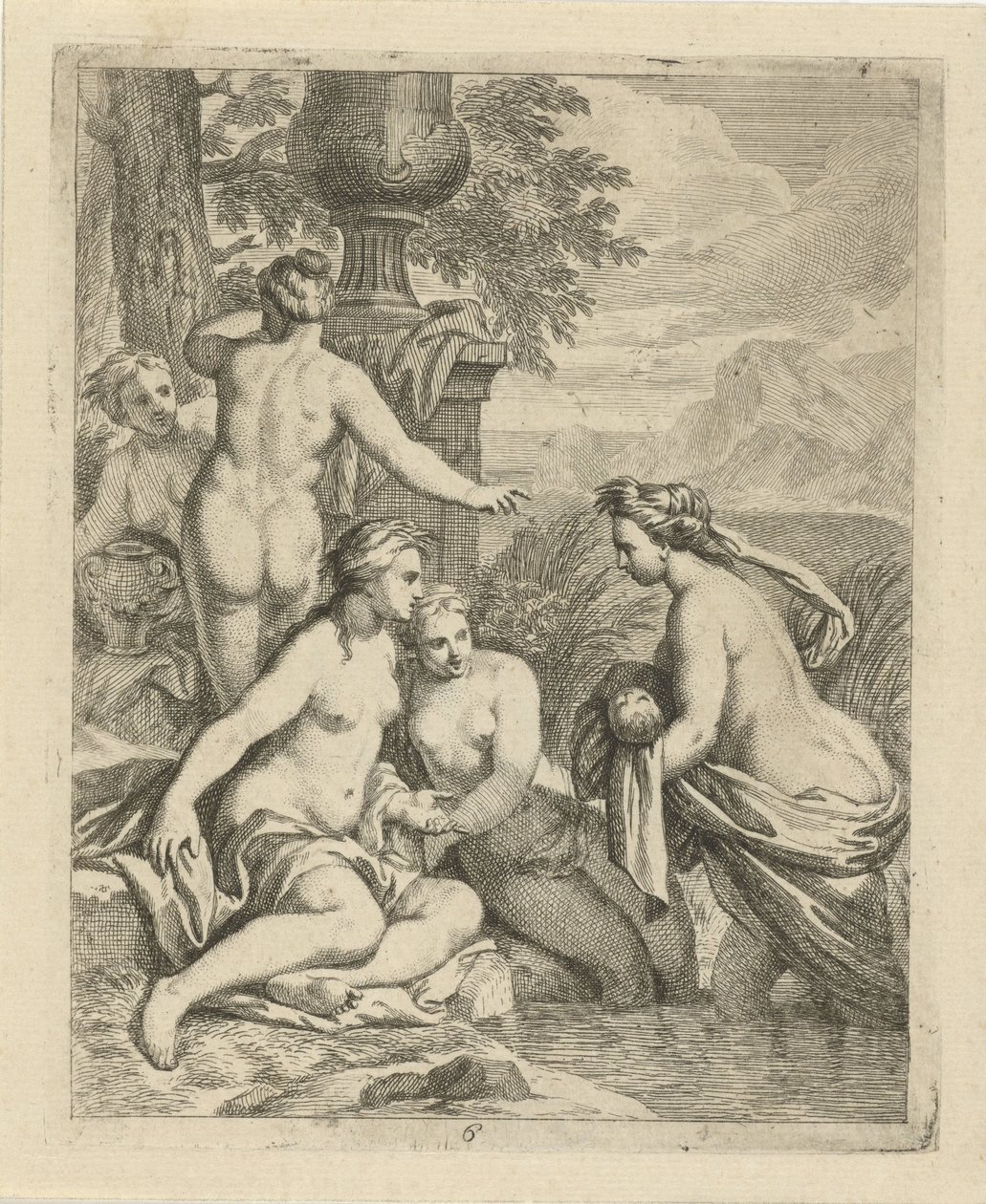 Thetis wraca do swoich nimf wodnych Sceny z życia Achillesa (tytuł serii) Vitam et mortem Achilli (tytuł serii) autorstwa J. Alexander Janssens