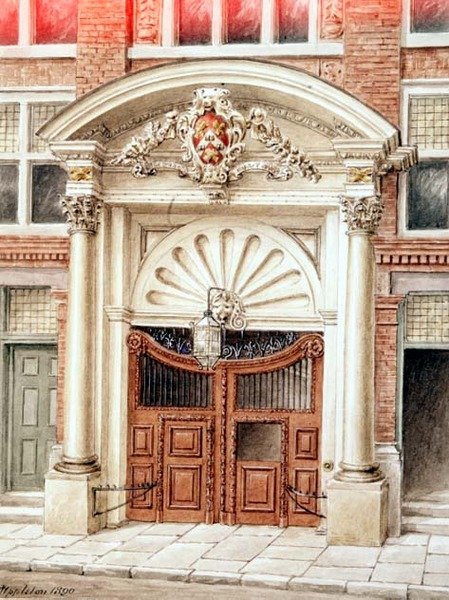 Brama do Brewers Hall na Addle Street, City of London autorstwa J. Appleton