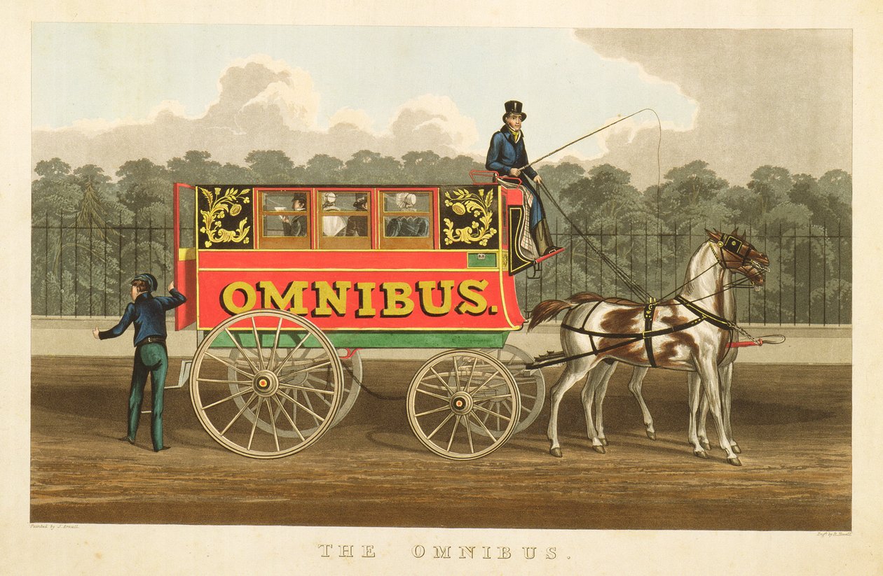 Omnibus, grawerowane przez Roberta Havell, 1833 autorstwa J. Arnull