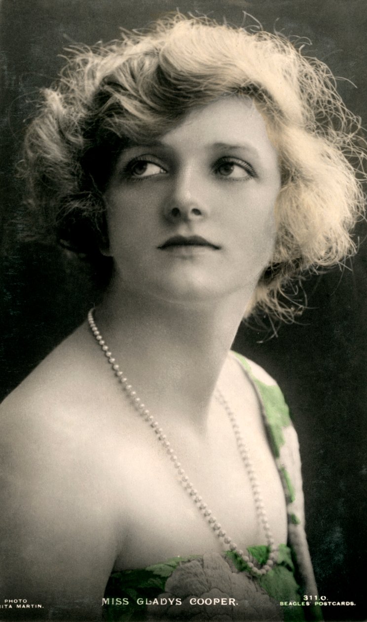 Gladys Cooper 1888-1971, angielska aktorka, początek XX wieku. autorstwa J. Beagles and Co.