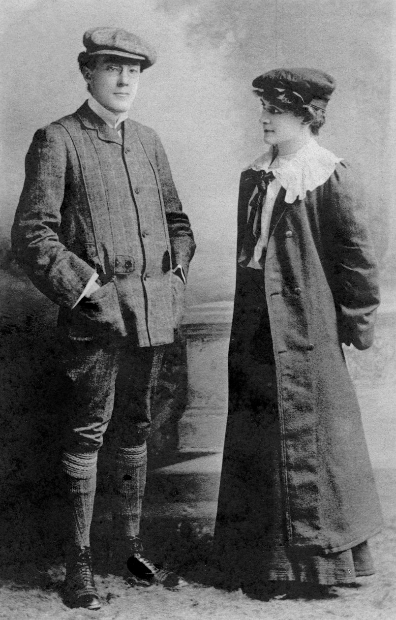 Mabel Hackney i Laurence Irving, 1907. autorstwa J. Beagles and Co.