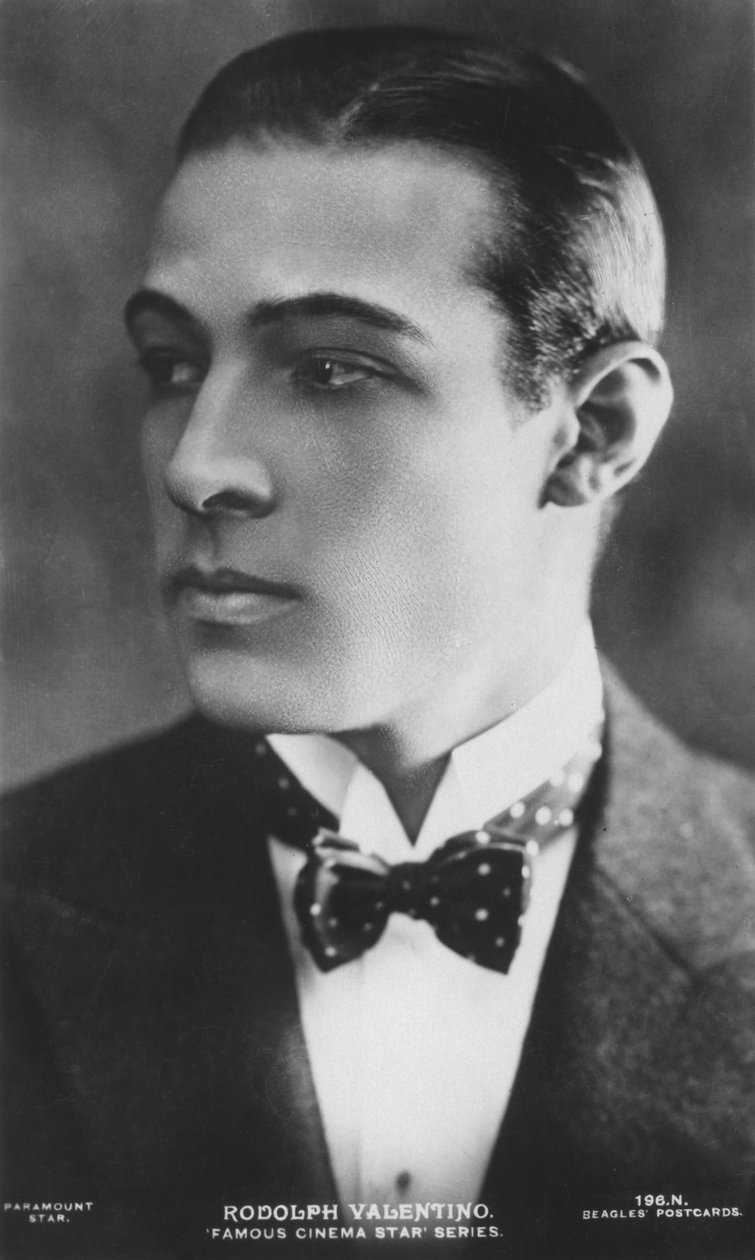 Rudolph Valentino 1895-1926, włoski aktor, znany po prostu jako Valentino, a także wczesny pop ic autorstwa J. Beagles and Co.